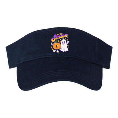 Cute Retro Halloween Tis The Season Valucap Bio-Washed Visor