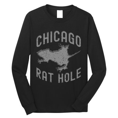 Chicago Rat Hole. Hilarious Souvenir From Chicago Funny Long Sleeve Shirt