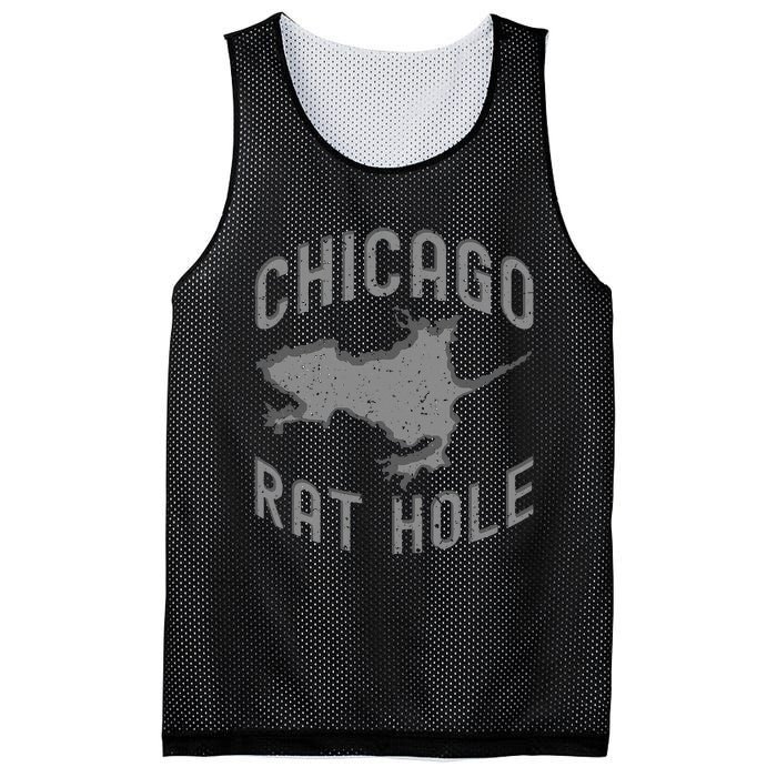 Chicago Rat Hole. Hilarious Souvenir From Chicago Funny Mesh Reversible Basketball Jersey Tank