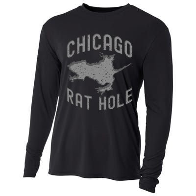 Chicago Rat Hole. Hilarious Souvenir From Chicago Funny Cooling Performance Long Sleeve Crew