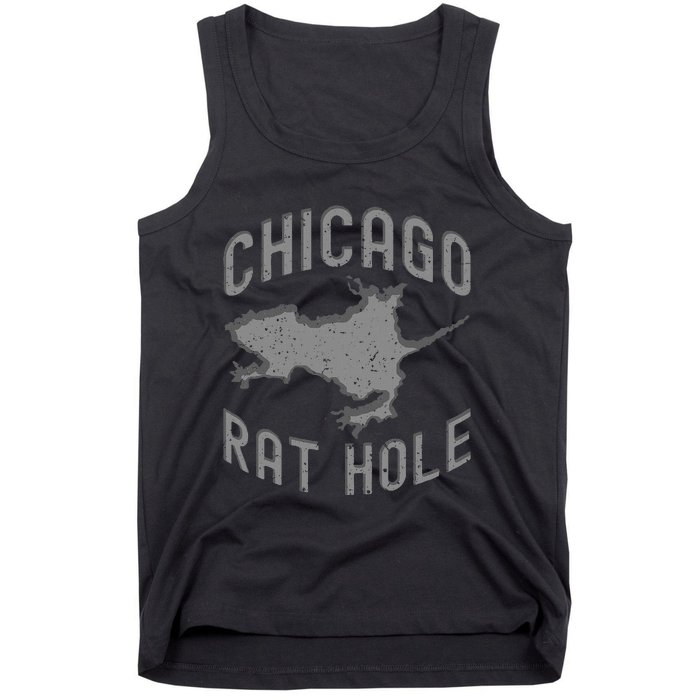 Chicago Rat Hole. Hilarious Souvenir From Chicago Funny Tank Top