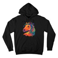 Colorful Rainbow Horse Hoodie