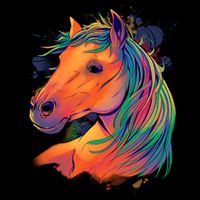 Colorful Rainbow Horse Bucket Hat