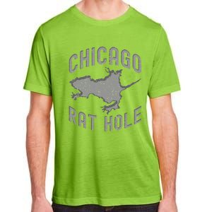 Chicago Rat Hole Hilarious Souvenir From Chicago Funny Adult ChromaSoft Performance T-Shirt