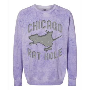 Chicago Rat Hole Hilarious Souvenir From Chicago Funny Colorblast Crewneck Sweatshirt