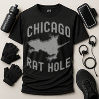 Chicago Rat Hole Hilarious Souvenir From Chicago Funny Cooling Performance Crew T-Shirt