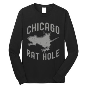 Chicago Rat Hole Hilarious Souvenir From Chicago Funny Long Sleeve Shirt