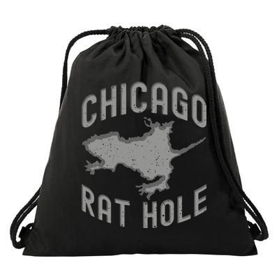 Chicago Rat Hole Hilarious Souvenir From Chicago Funny Drawstring Bag