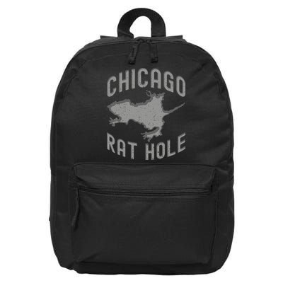 Chicago Rat Hole Hilarious Souvenir From Chicago Funny 16 in Basic Backpack