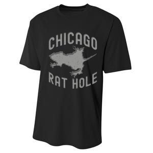 Chicago Rat Hole Hilarious Souvenir From Chicago Funny Performance Sprint T-Shirt