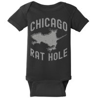 Chicago Rat Hole Hilarious Souvenir From Chicago Funny Baby Bodysuit