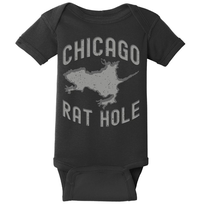 Chicago Rat Hole Hilarious Souvenir From Chicago Funny Baby Bodysuit