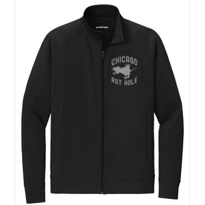 Chicago Rat Hole Hilarious Souvenir From Chicago Funny Stretch Full-Zip Cadet Jacket