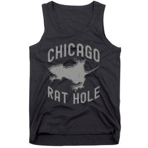 Chicago Rat Hole Hilarious Souvenir From Chicago Funny Tank Top