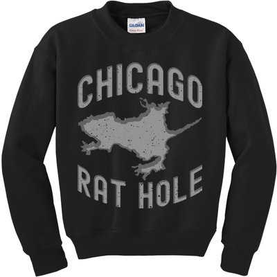 Chicago Rat Hole Hilarious Souvenir From Chicago Funny Kids Sweatshirt