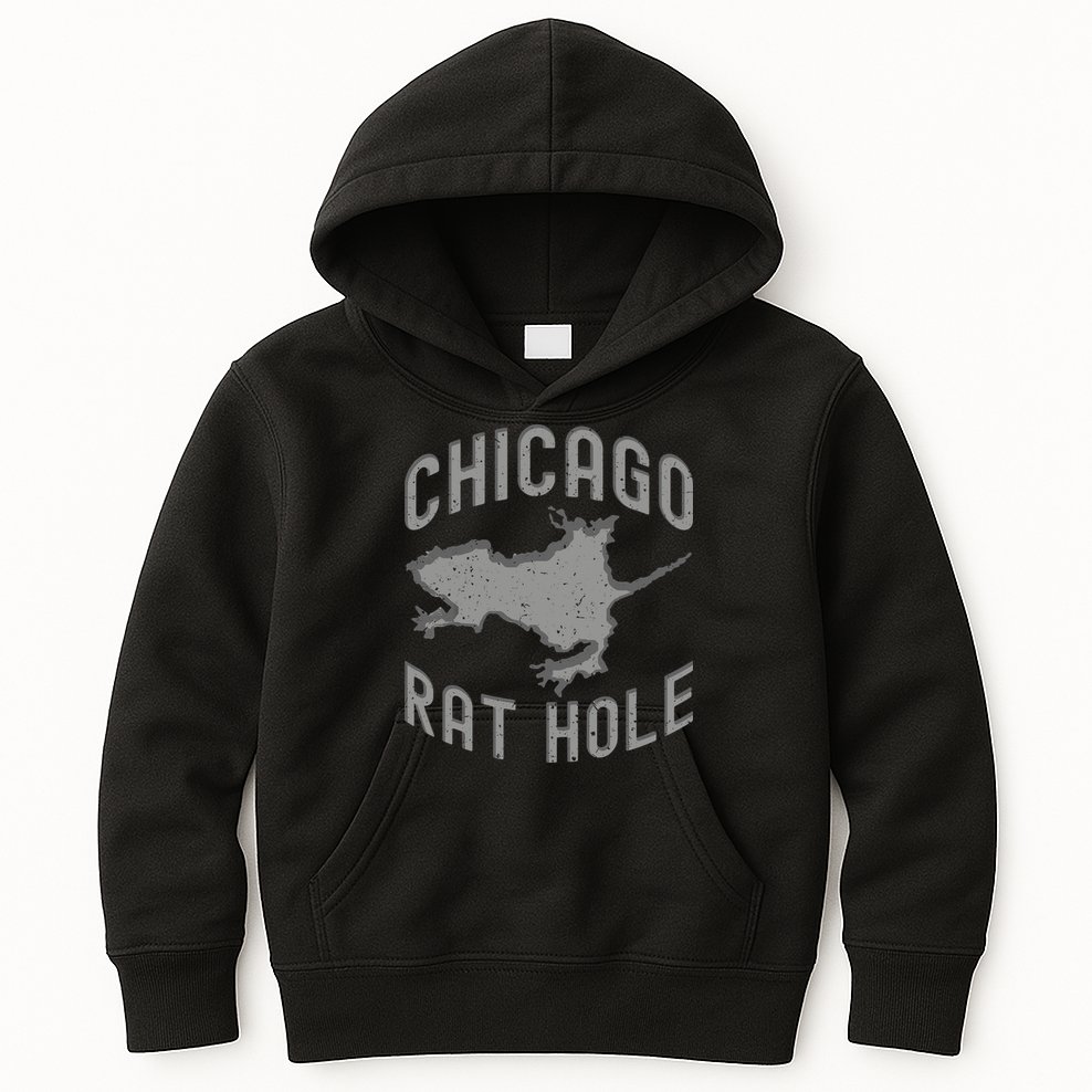 Chicago Rat Hole Hilarious Souvenir From Chicago Funny Kids Hoodie