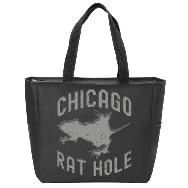 Chicago Rat Hole Hilarious Souvenir From Chicago Funny Zip Tote Bag