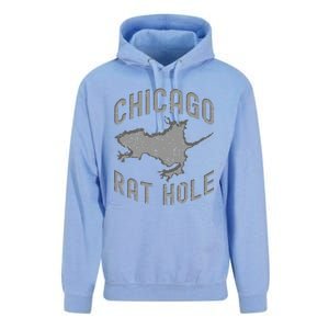 Chicago Rat Hole Hilarious Souvenir From Chicago Funny Unisex Surf Hoodie