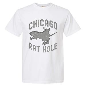 Chicago Rat Hole Hilarious Souvenir From Chicago Funny Garment-Dyed Heavyweight T-Shirt