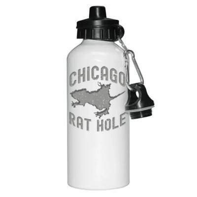 Chicago Rat Hole Hilarious Souvenir From Chicago Funny Aluminum Water Bottle 