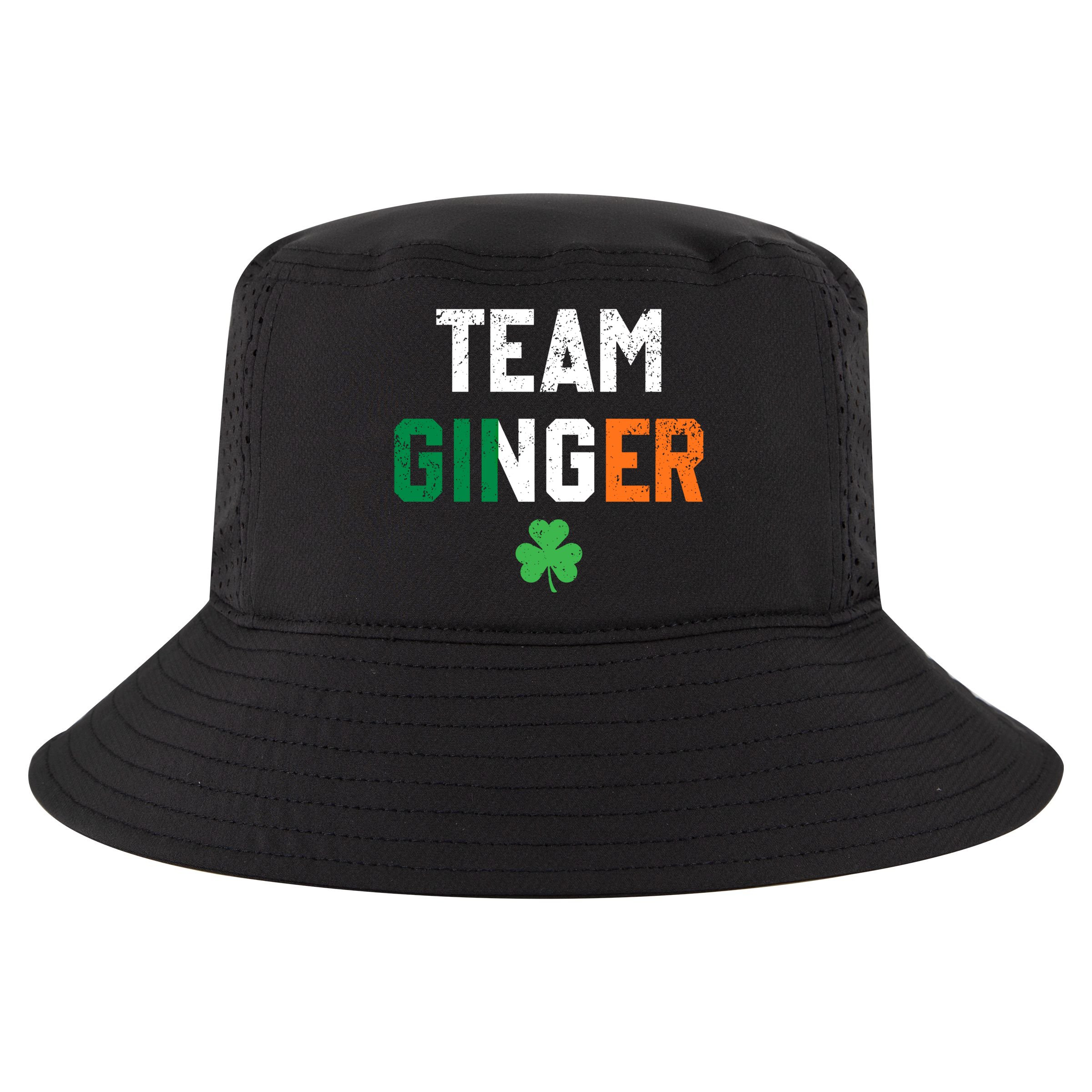 Cute Red Head Team Ginger St Patricks Day Green Irish Flag Funny Gift Cool Comfort Performance Bucket Hat