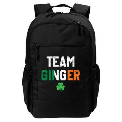 Cute Red Head Team Ginger St Patricks Day Green Irish Flag Funny Gift Backpack