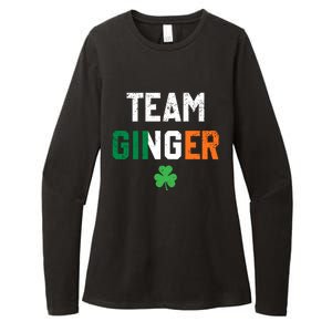 Cute Red Head Team Ginger St Patricks Day Green Irish Flag Funny Gift Womens CVC Long Sleeve Shirt