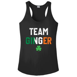 Cute Red Head Team Ginger St Patricks Day Green Irish Flag Funny Gift Ladies PosiCharge Competitor Racerback Tank