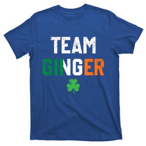 Cute Red Head Team Ginger St Patricks Day Green Irish Flag Funny Gift T-Shirt