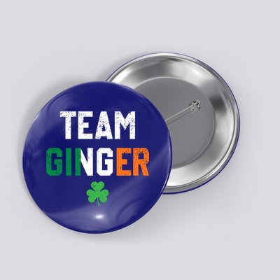 Cute Red Head Team Ginger St Patricks Day Green Irish Flag Funny Gift Button