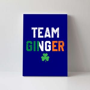 Cute Red Head Team Ginger St Patricks Day Green Irish Flag Funny Gift Canvas