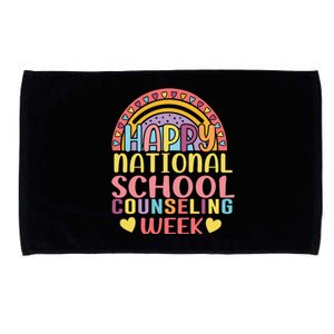 Cute Rainbow Happy National School Counseling Week Counselor Great Gift Microfiber Hand Towel