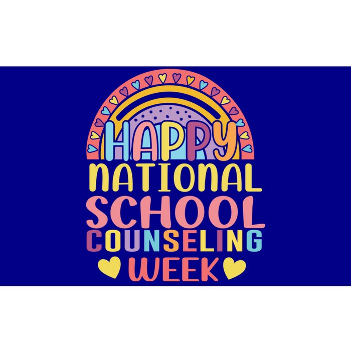 Cute Rainbow Happy National School Counseling Week Counselor Great Gift Bumper Sticker