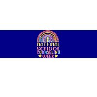 Cute Rainbow Happy National School Counseling Week Counselor Great Gift Bumper Sticker