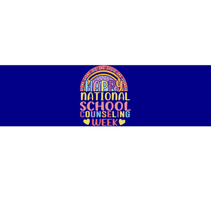 Cute Rainbow Happy National School Counseling Week Counselor Great Gift Bumper Sticker