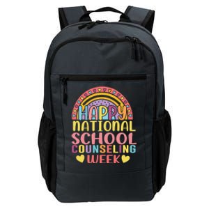 Cute Rainbow Happy National School Counseling Week Counselor Great Gift Daily Commute Backpack