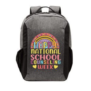 Cute Rainbow Happy National School Counseling Week Counselor Great Gift Vector Backpack