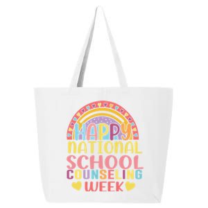 Cute Rainbow Happy National School Counseling Week Counselor Great Gift 25L Jumbo Tote