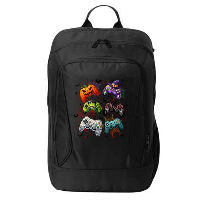 Cool Retro Halloween Gaming Controllers City Backpack