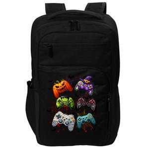 Cool Retro Halloween Gaming Controllers Impact Tech Backpack