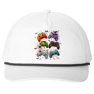 Cool Retro Halloween Gaming Controllers Snapback Five-Panel Rope Hat