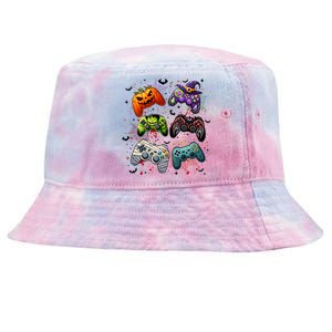 Cool Retro Halloween Gaming Controllers Tie-Dyed Bucket Hat