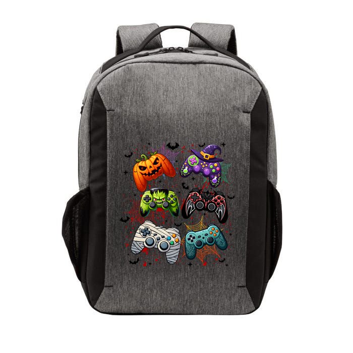 Cool Retro Halloween Gaming Controllers Vector Backpack