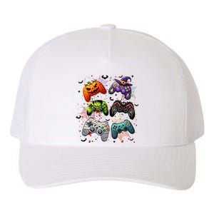 Cool Retro Halloween Gaming Controllers Yupoong Adult 5-Panel Trucker Hat