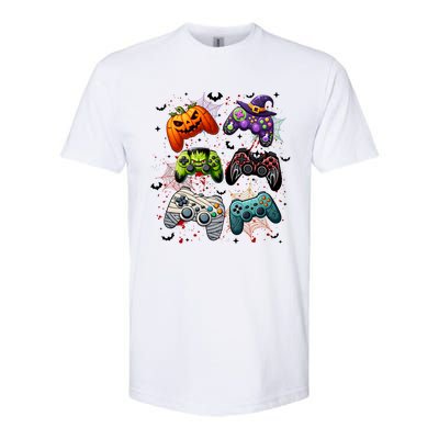 Cool Retro Halloween Gaming Controllers Softstyle CVC T-Shirt