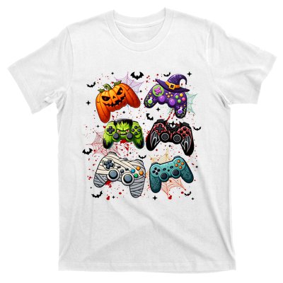 Cool Retro Halloween Gaming Controllers T-Shirt