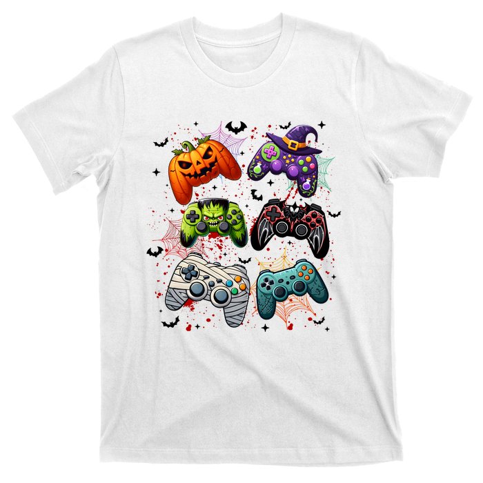 Cool Retro Halloween Gaming Controllers T-Shirt