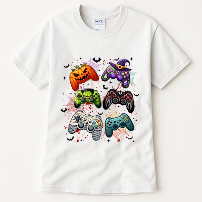 Cool Retro Halloween Gaming Controllers Tall T-Shirt