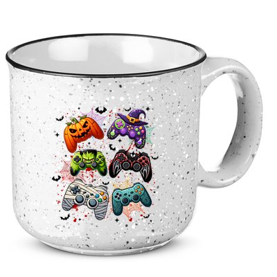 Cool Retro Halloween Gaming Controllers 15oz Campfire Ceramic Mug