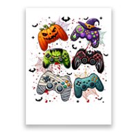 Cool Retro Halloween Gaming Controllers Poster